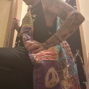 Boho Patchwork Crossbody Bag in Multicolor